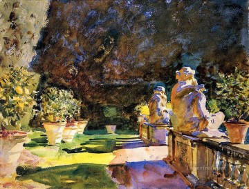 Villa di Marlia Lucca John Singer Sargent acuarela Pinturas al óleo